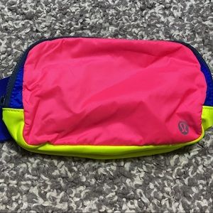 Lululemon neon belt bag